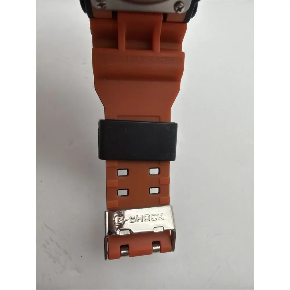 Casio G-Shock GA-100 5081 Black And Orange Pink Dial Camo Watch